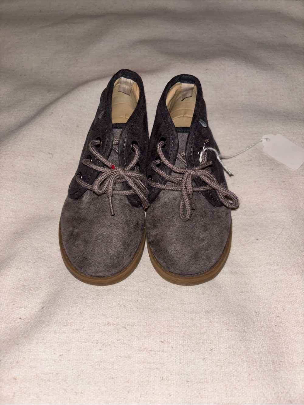 Old Navy Gray Suede Kids Ankle Boots